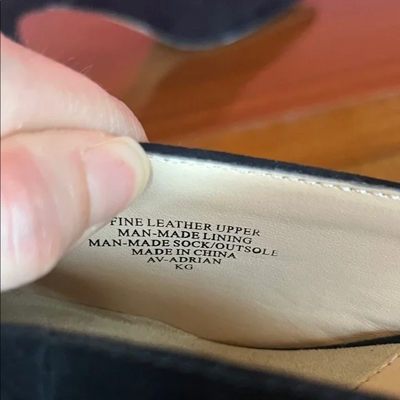 Like new Adrienne Vittadini Black Suede Mules - Picture 14 of 16